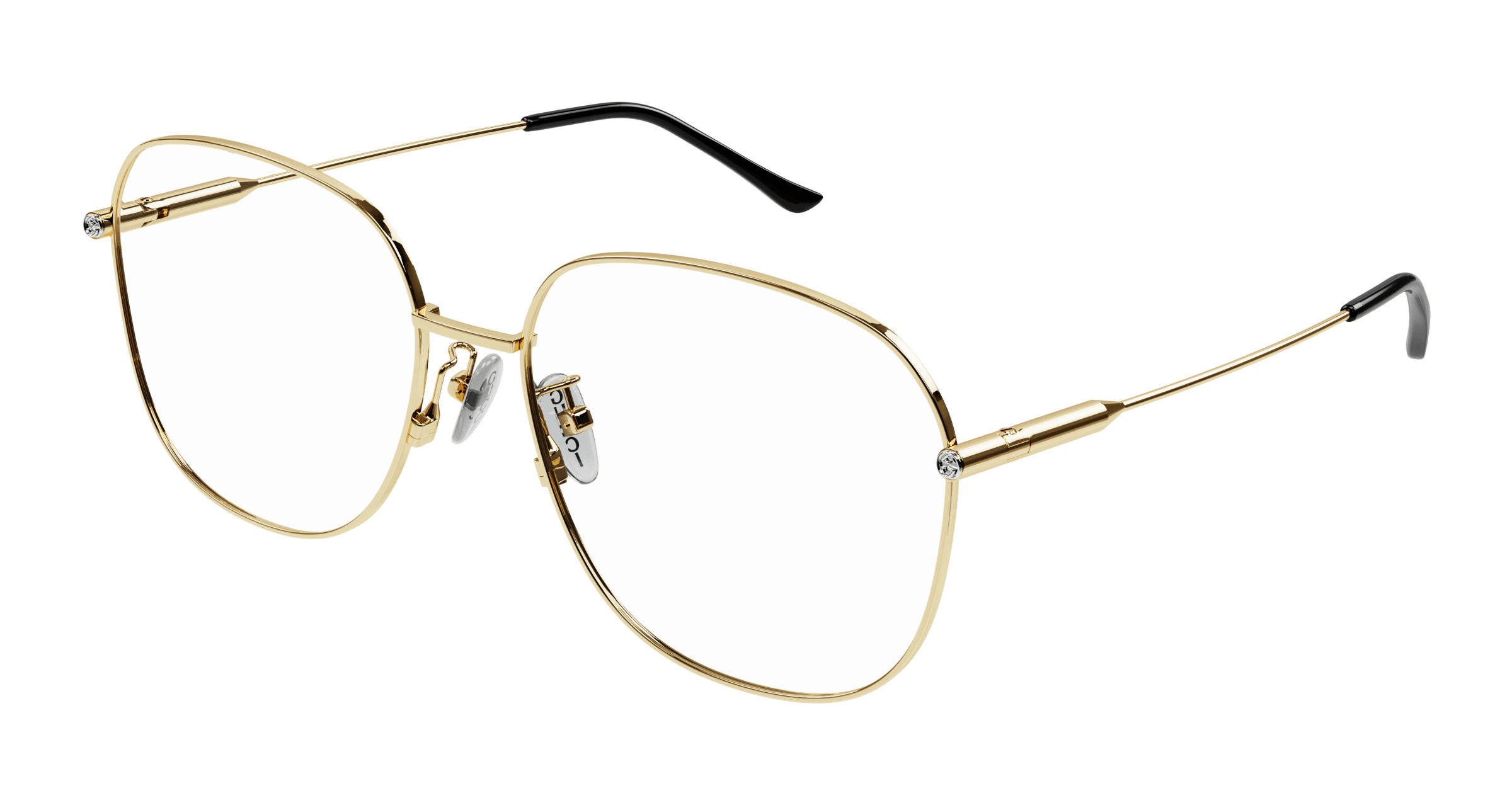 Gold Eyeglasses Gucci 889652440842