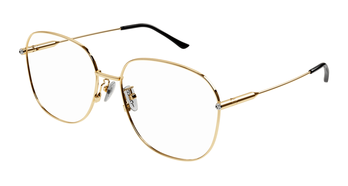 Gold Eyeglasses Gucci 889652440842