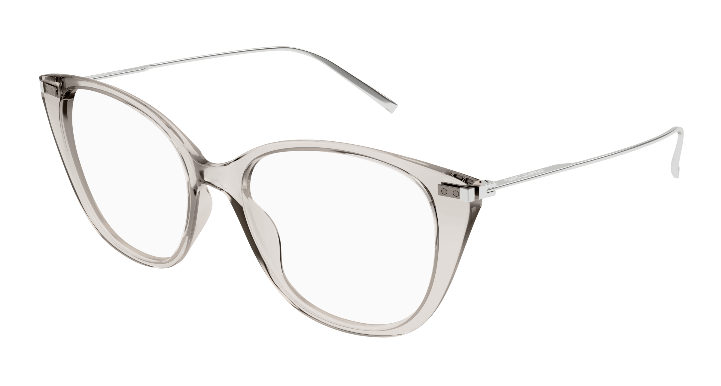 Beige Eyeglasses Saint Laurent 889652446165