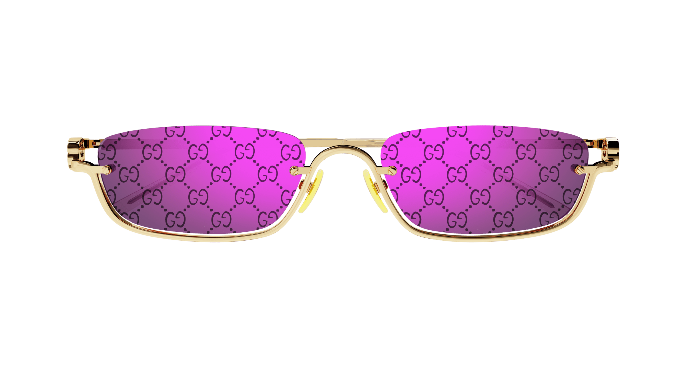 Gold Sunglasses Gucci 889652412689