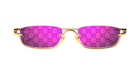 Gold Sunglasses Gucci 889652412689