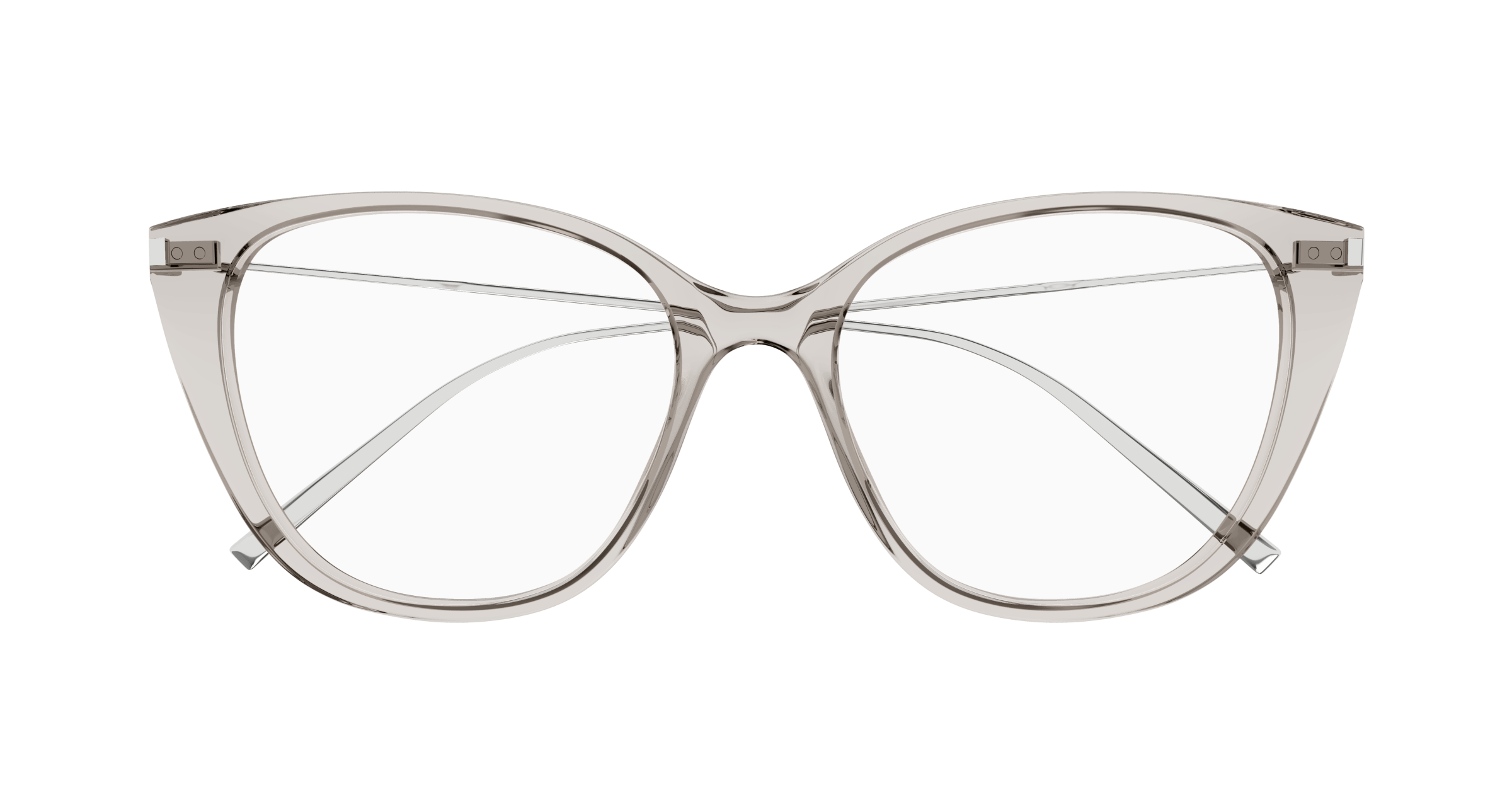 Beige Eyeglasses Saint Laurent 889652446165