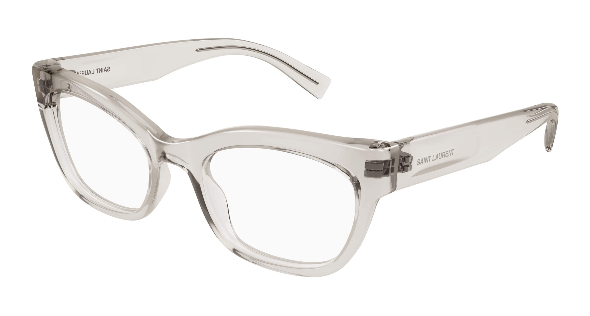 Beige Eyeglasses Saint Laurent 889652453729