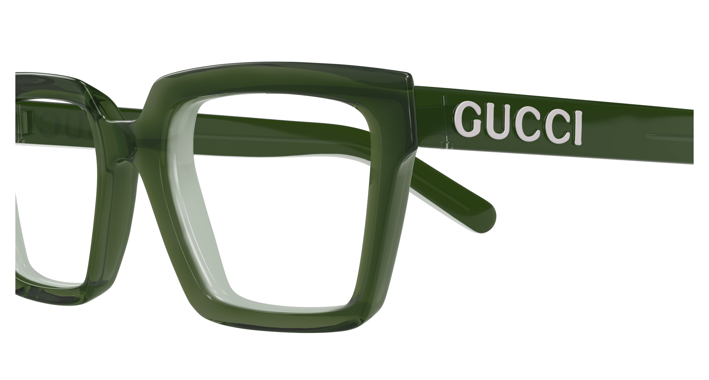 Green Eyeglasses Gucci 889652500454