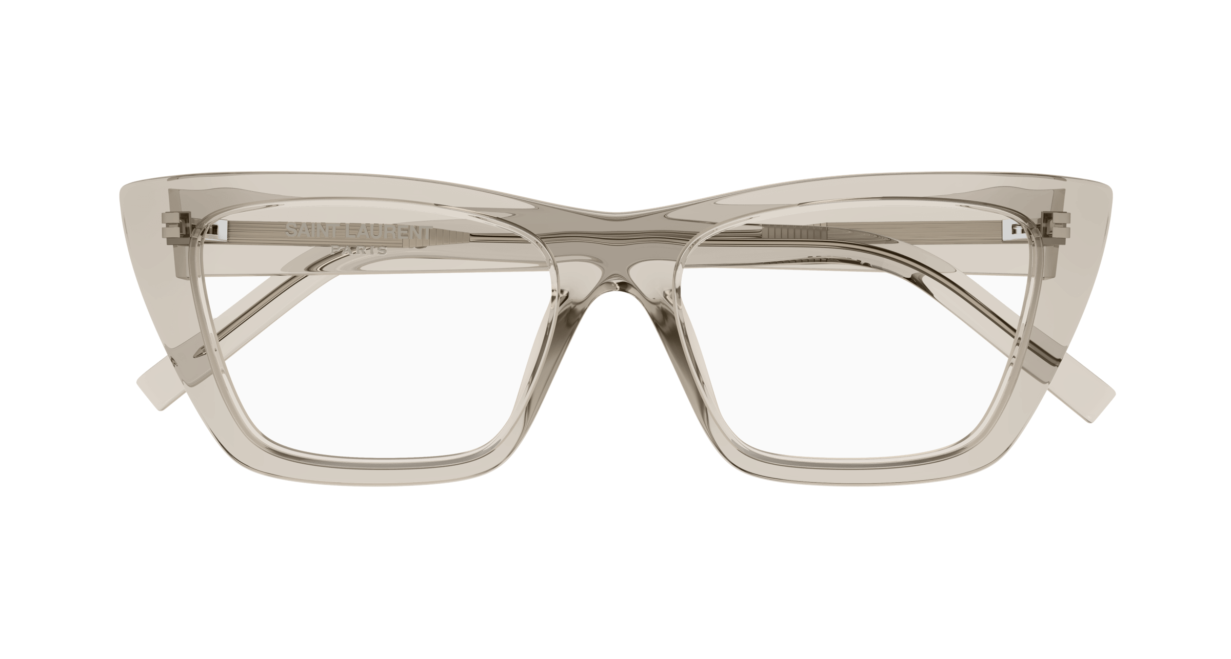 Beige Eyeglasses Saint Laurent 889652488158