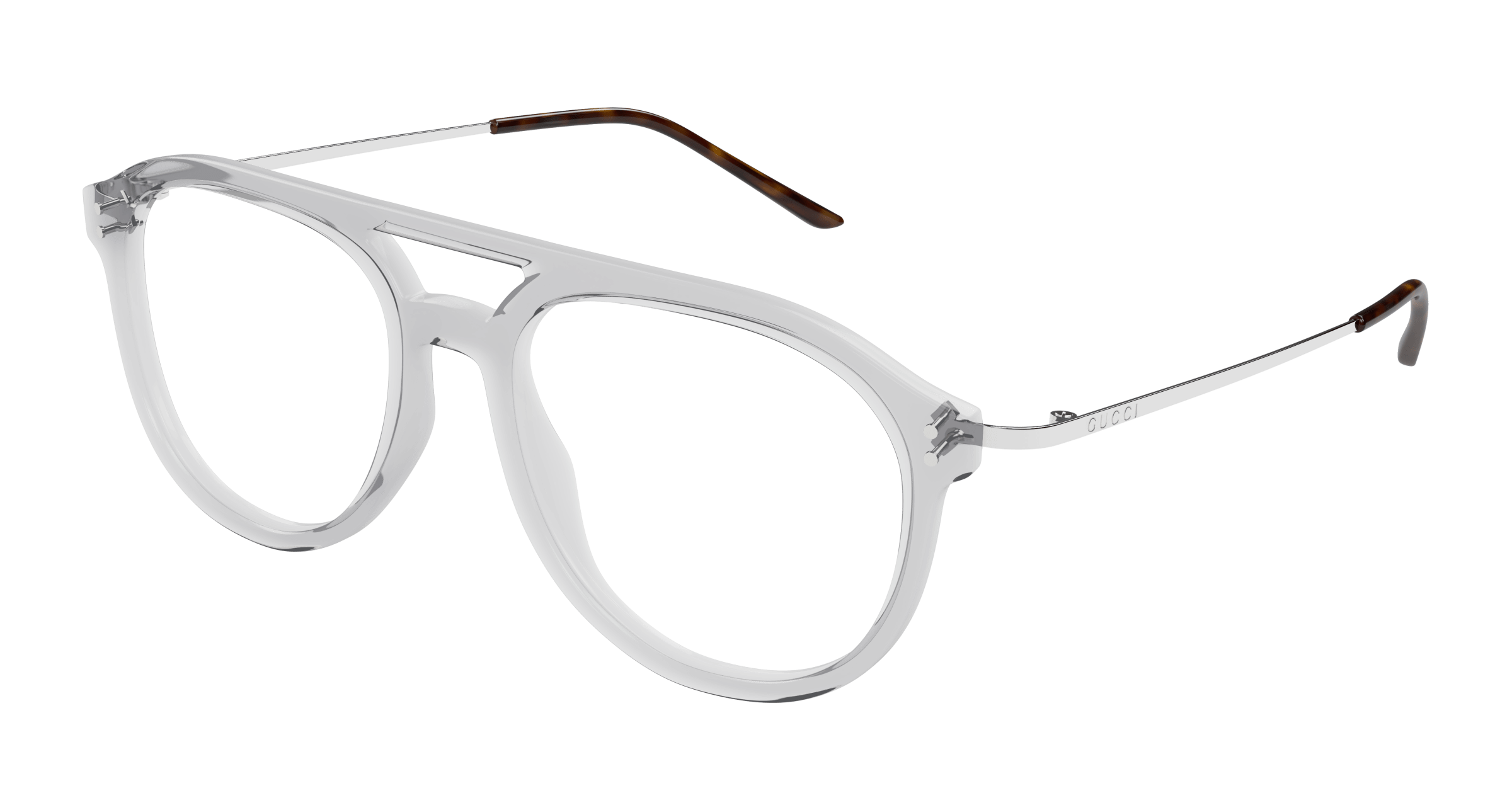 Grey Eyeglasses Gucci 889652499765