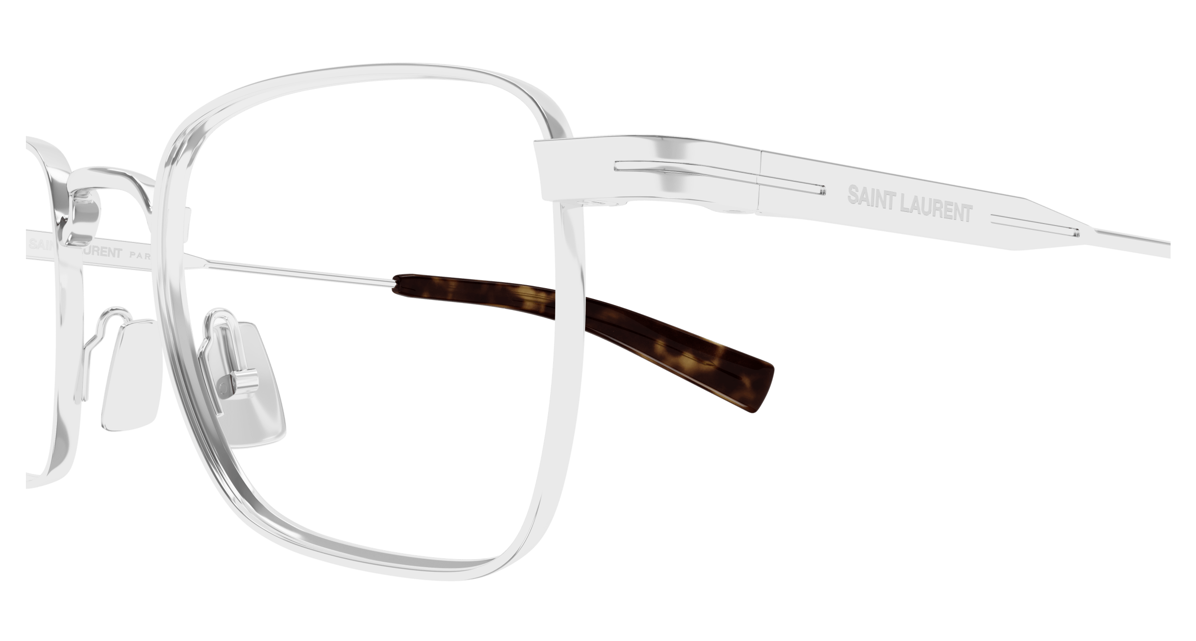 Silver Eyeglasses Saint Laurent 889652516622