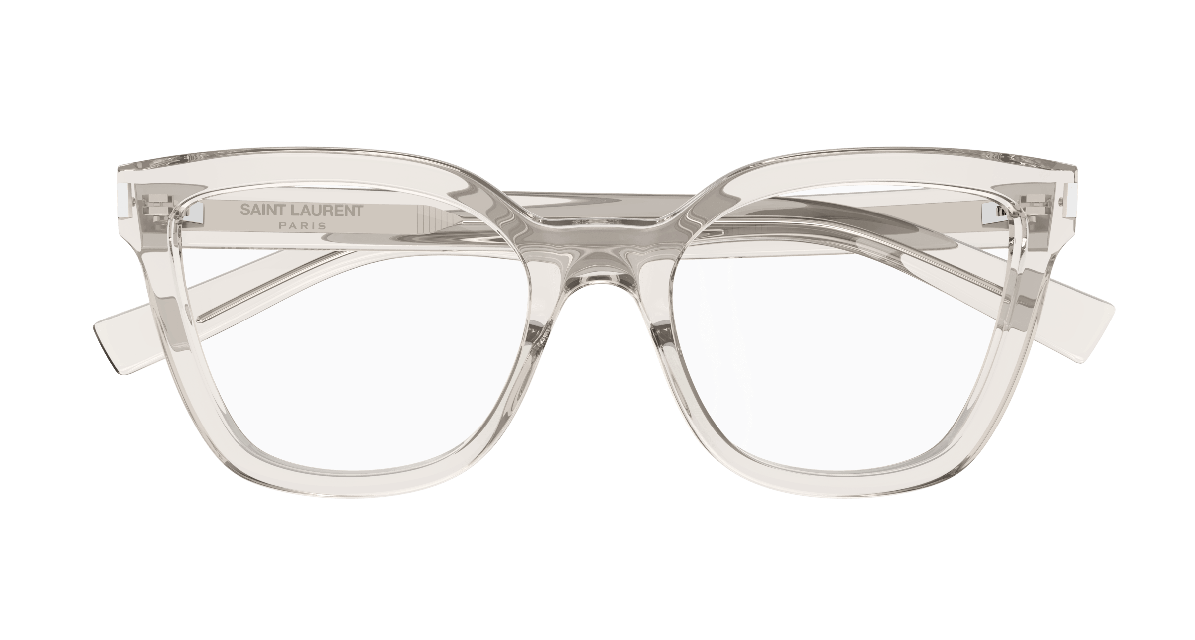 Beige Eyeglasses Saint Laurent 889652521299