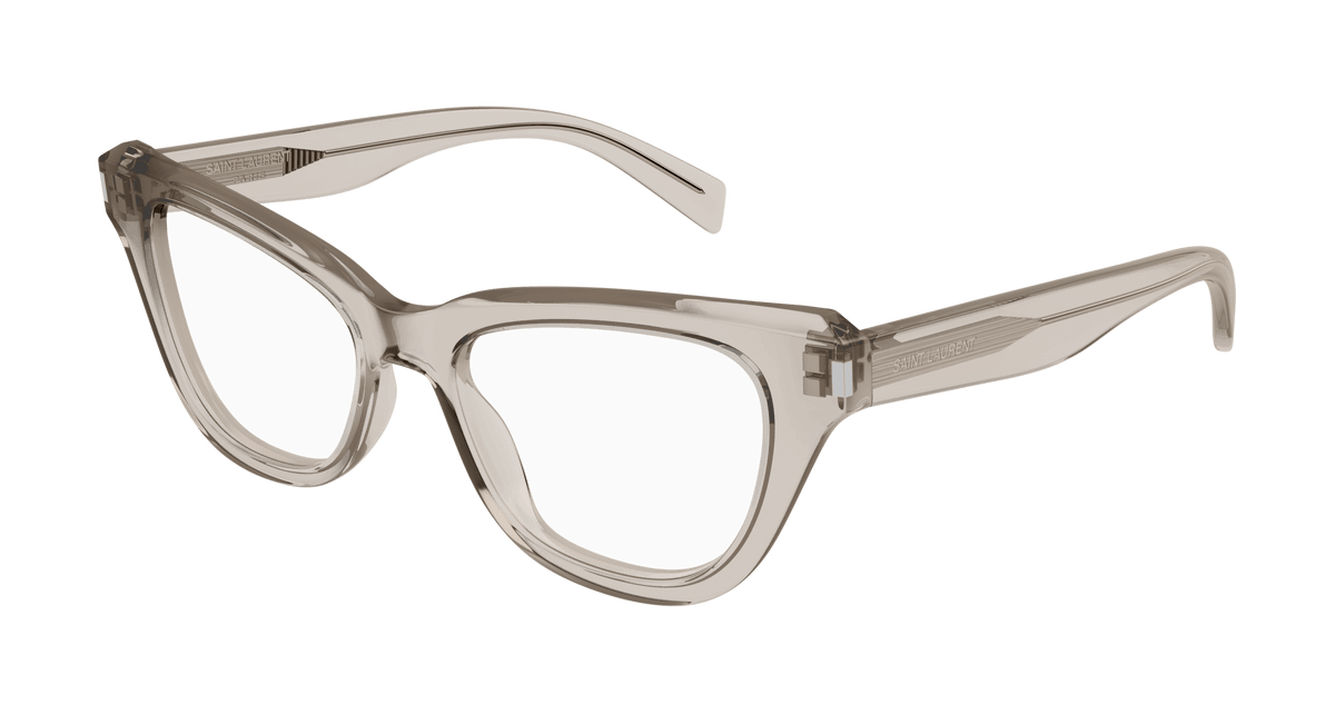 Beige Eyeglasses Saint Laurent 889652488035