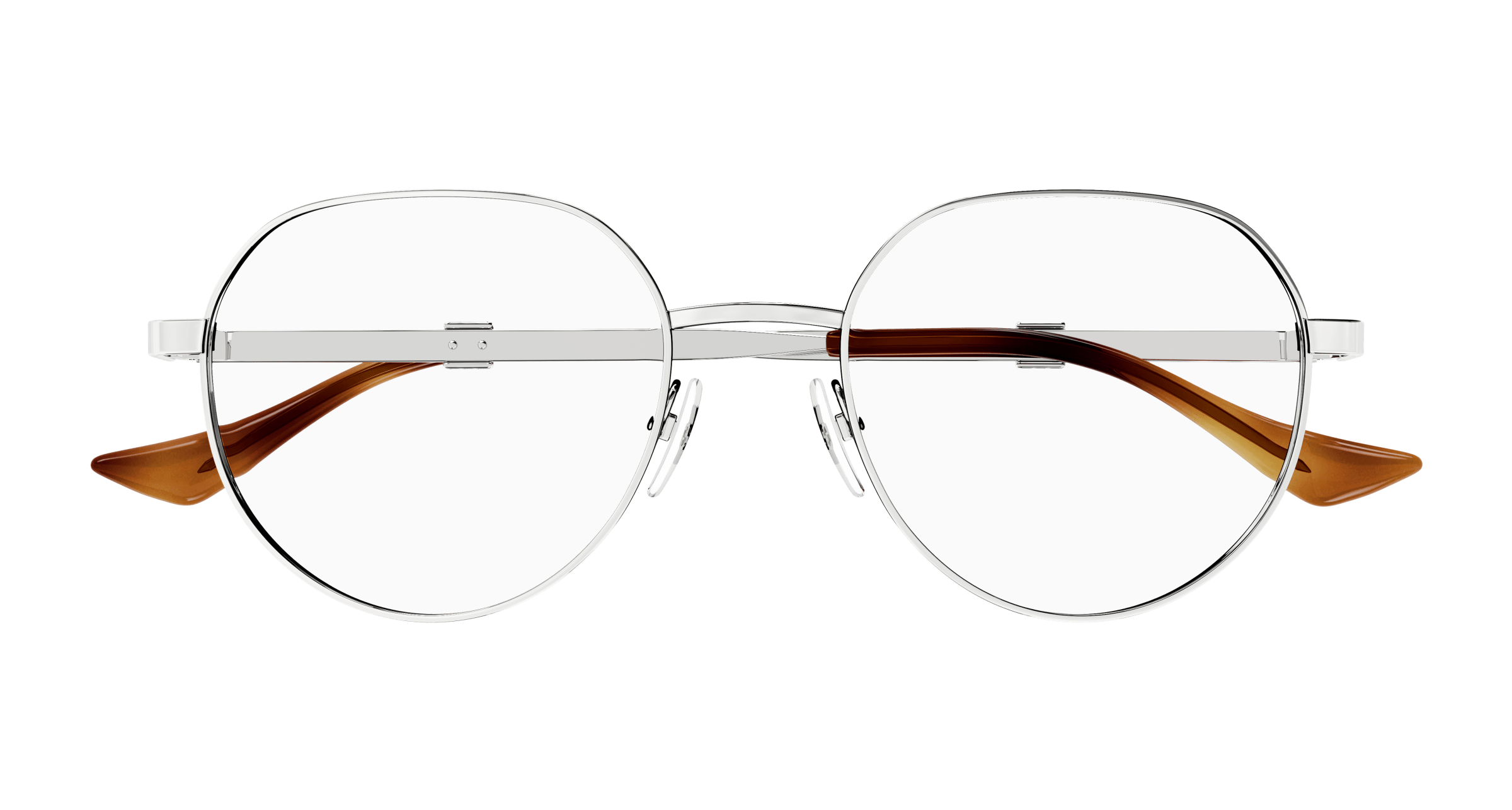 Silver Eyeglasses Gucci 889652470917