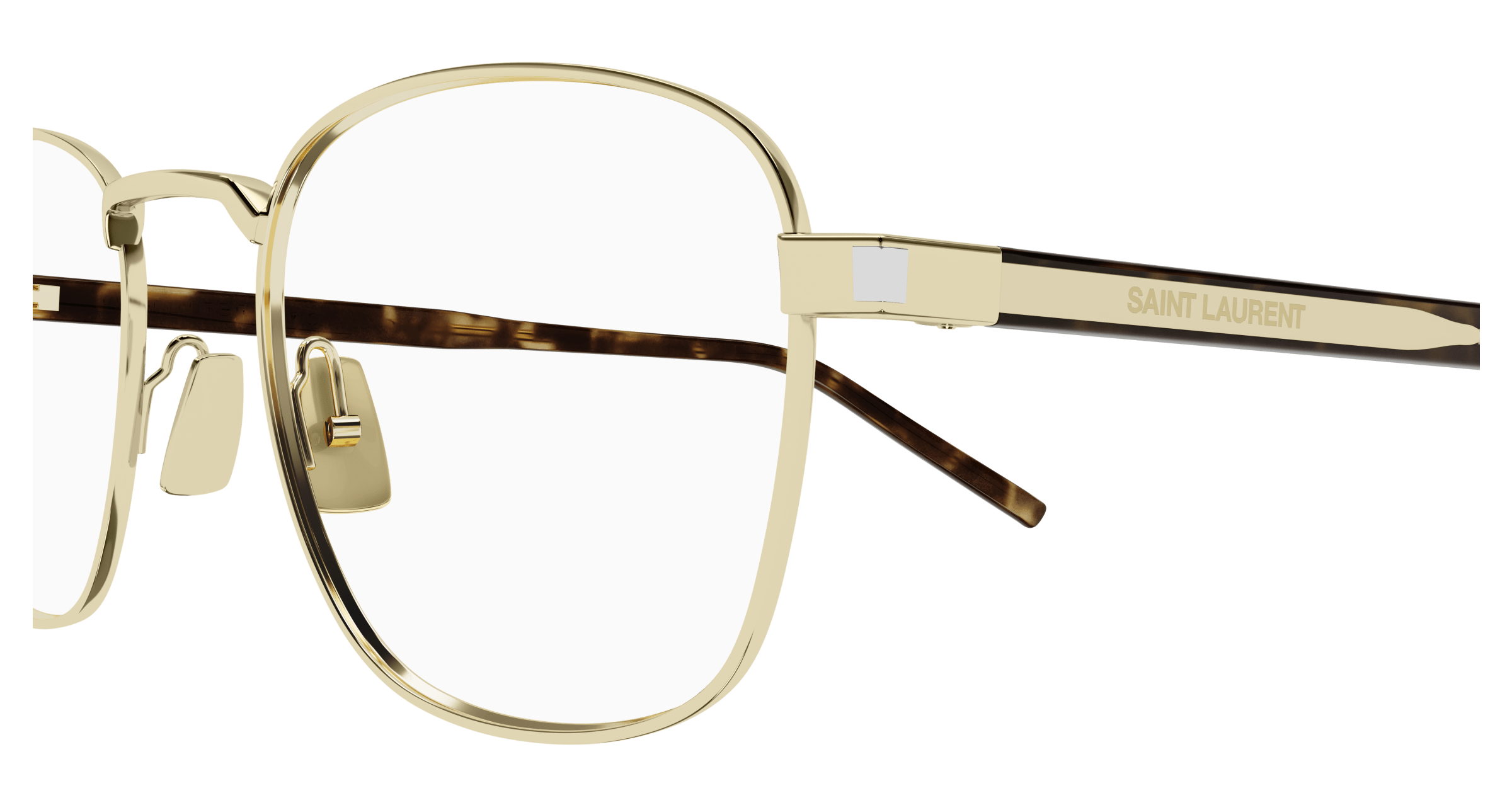 Gold Eyeglasses Saint Laurent 889652491004