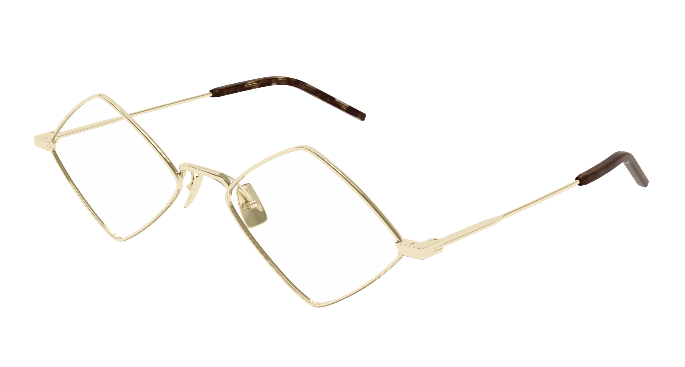 Gold Eyeglasses Saint Laurent 889652517094