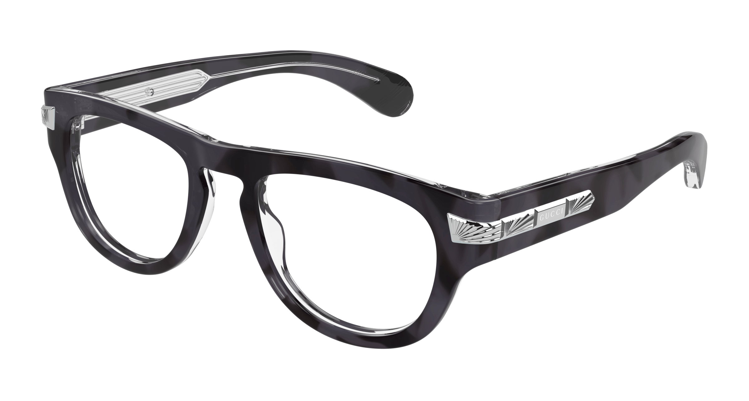 Grey Eyeglasses Gucci 889652500904