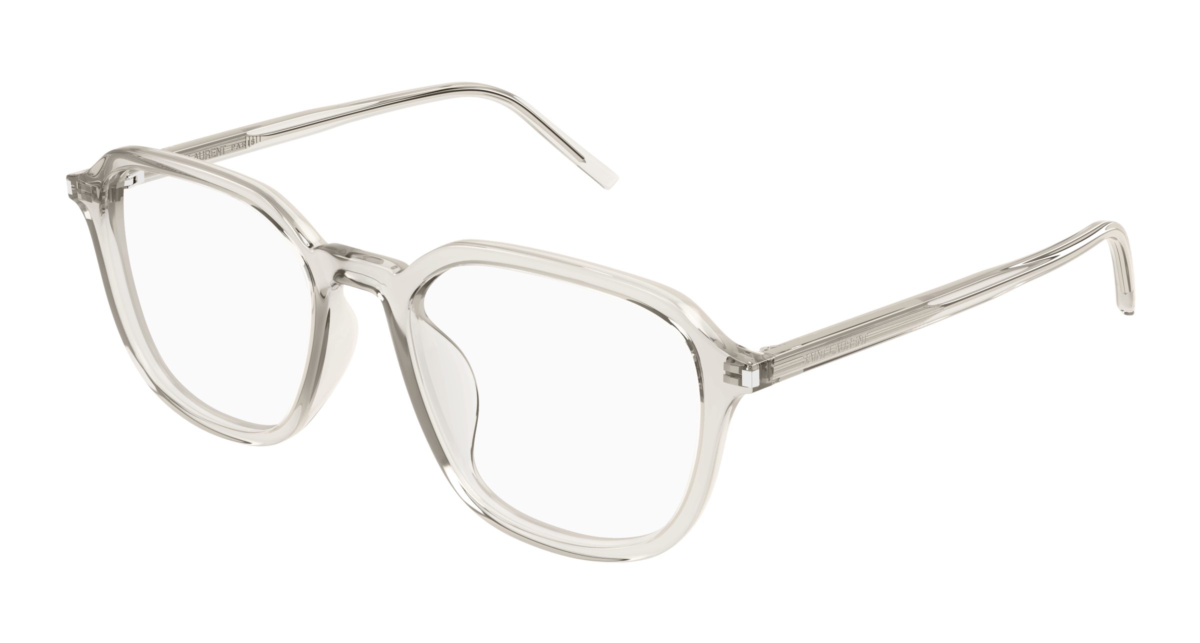 Beige Eyeglasses Saint Laurent 889652517278