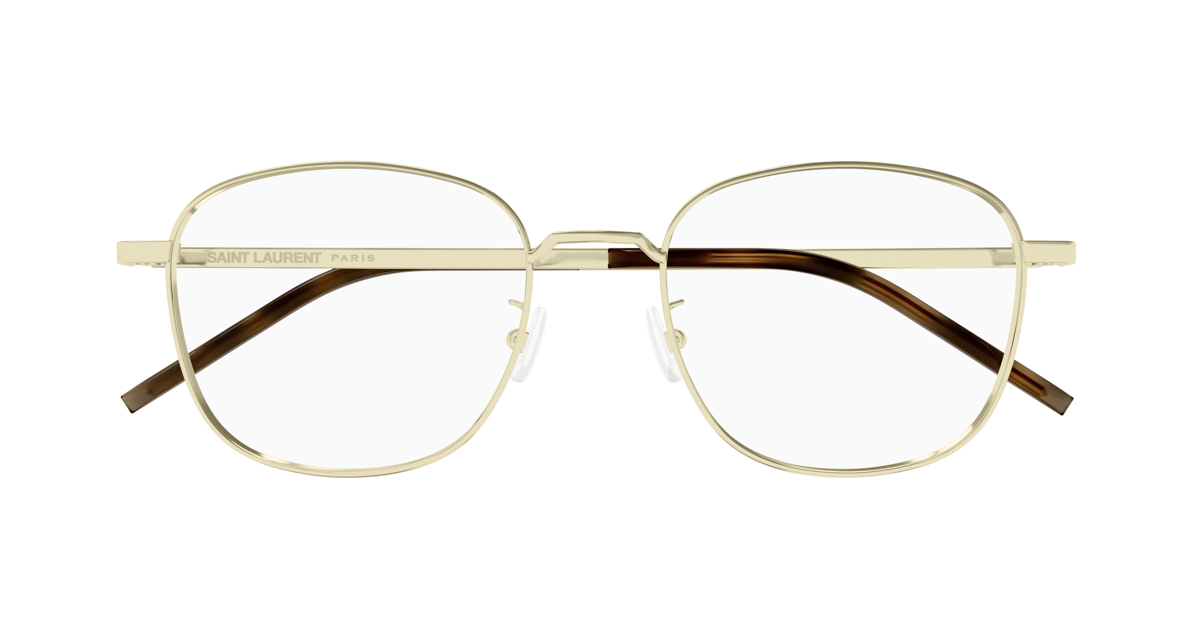 Gold Eyeglasses Saint Laurent 889652487403