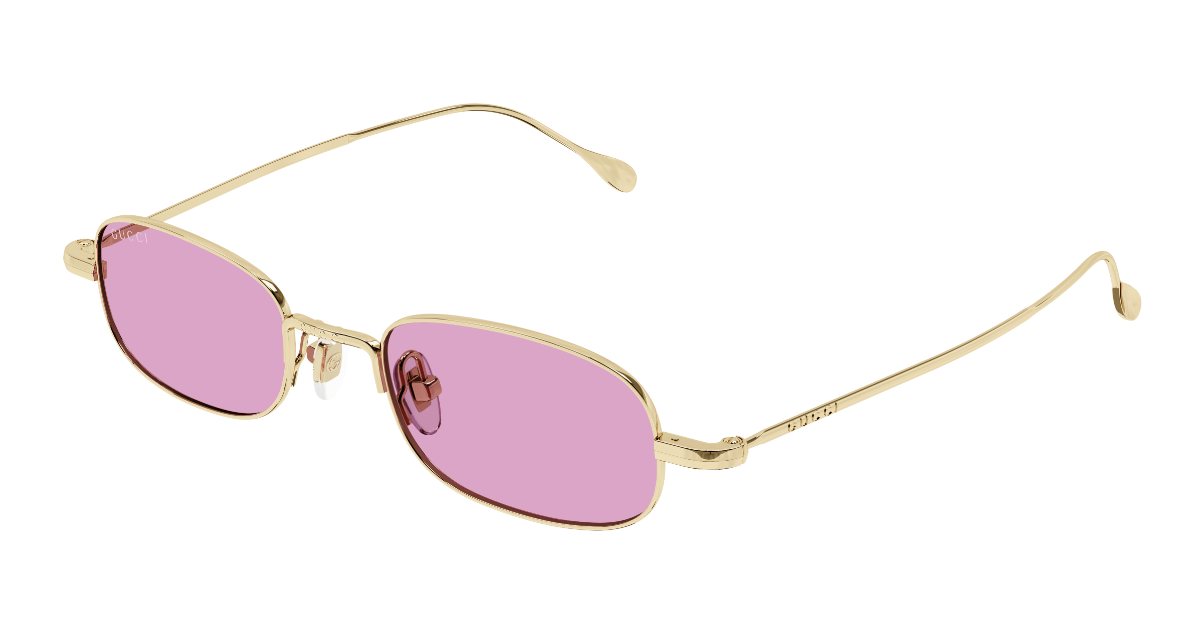 Gold Sunglasses Gucci 889652490618