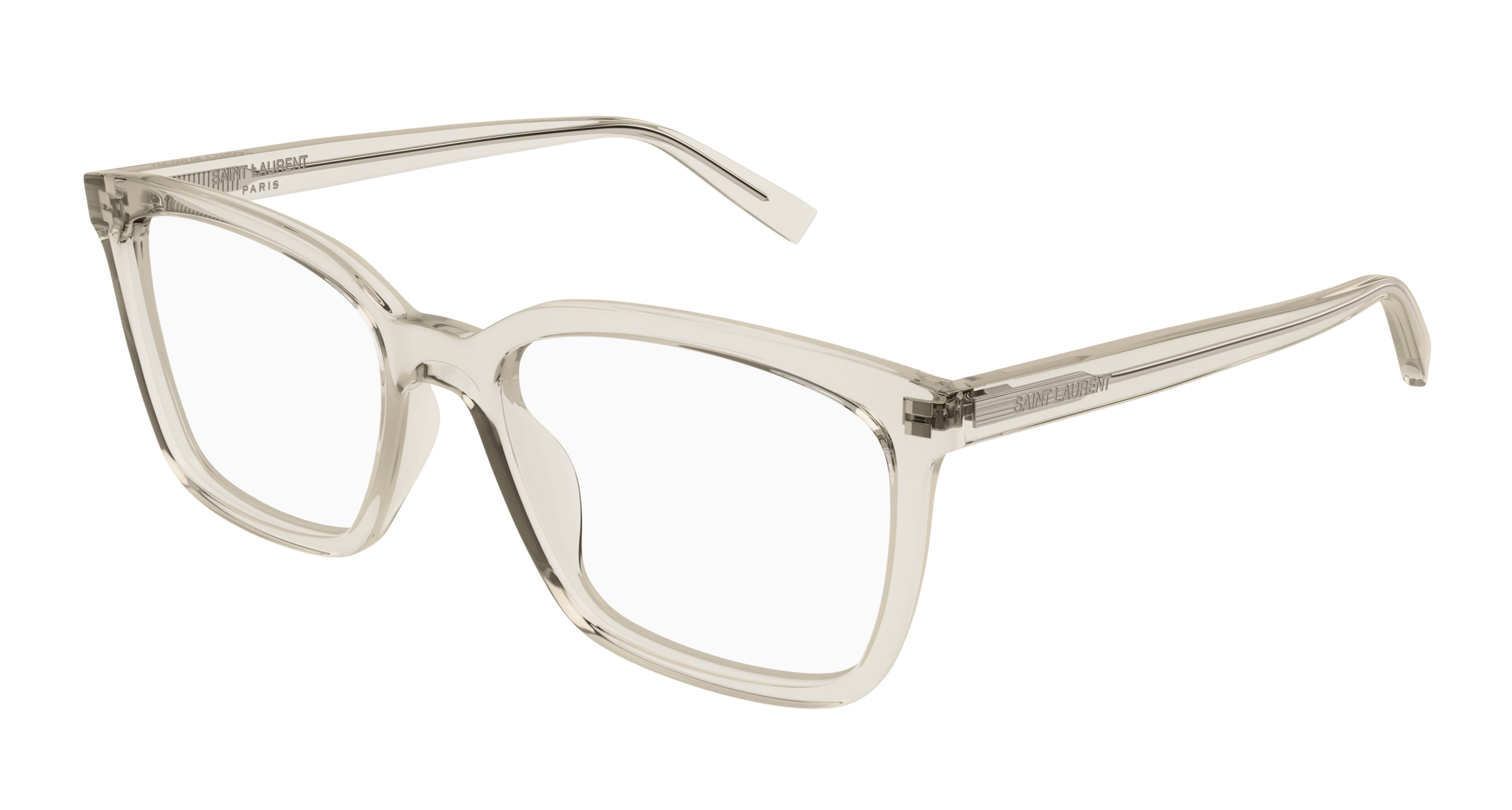 Beige Eyeglasses Saint Laurent 889652489384