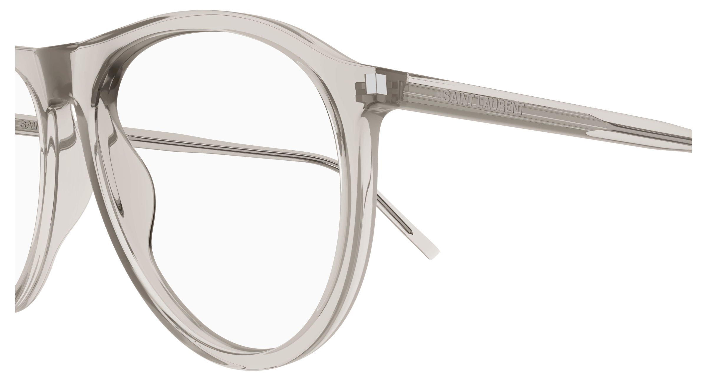 Beige Eyeglasses Saint Laurent 889652487113