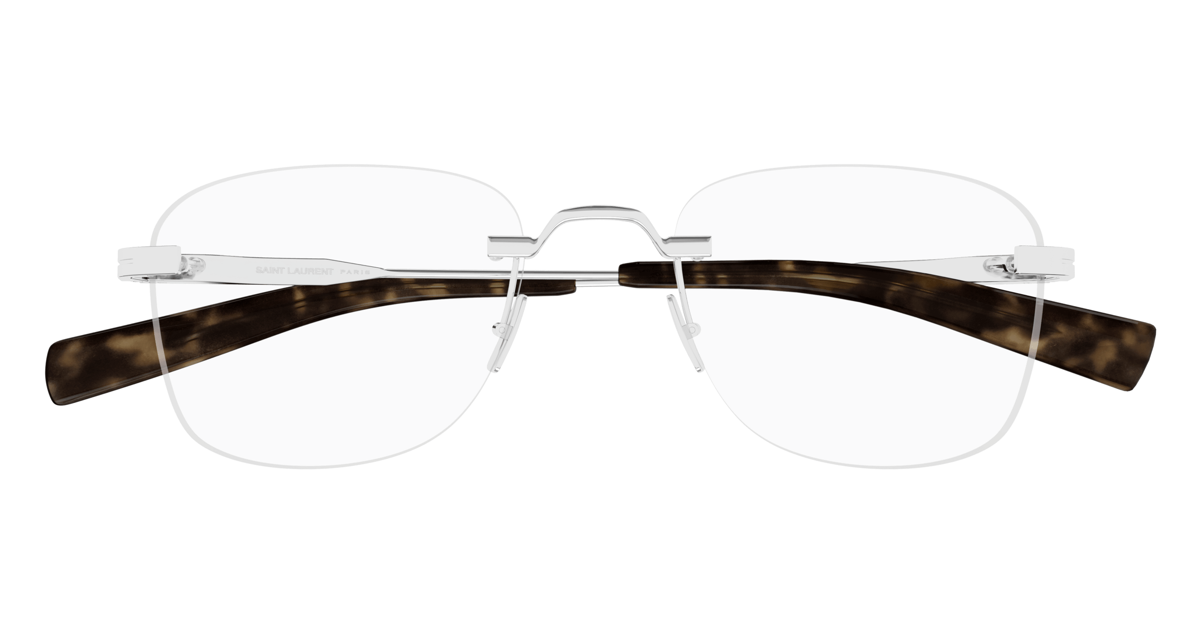 Silver Eyeglasses Saint Laurent 889652521084