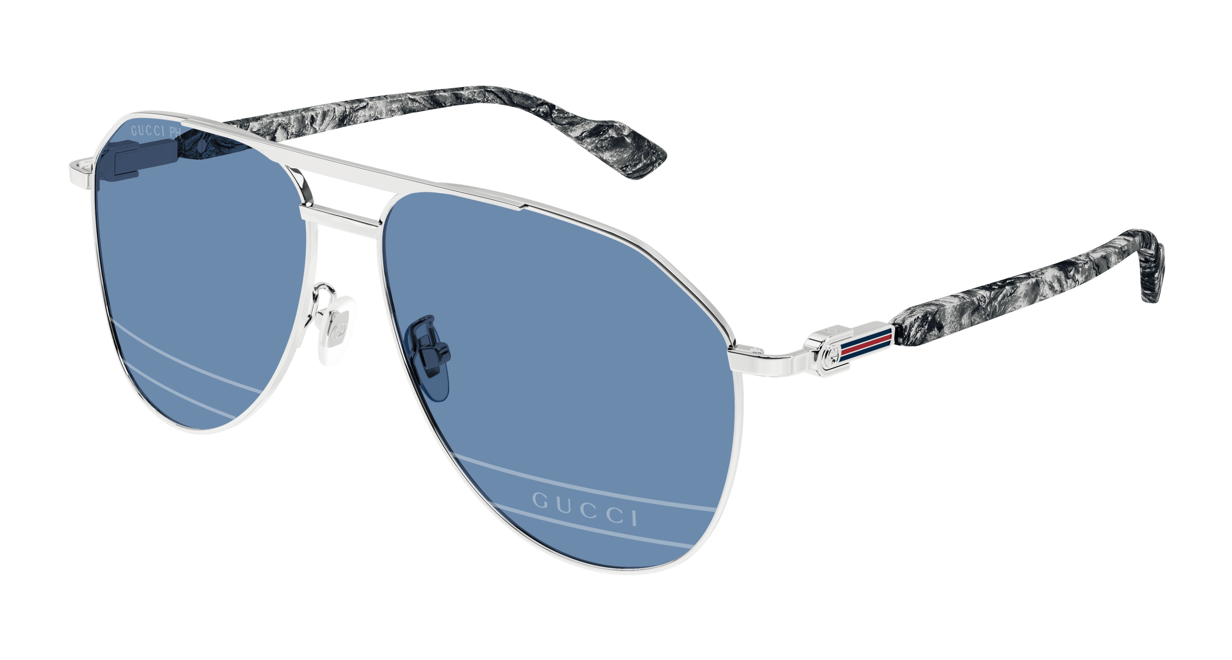 Silver Sunglasses Gucci 889652470542