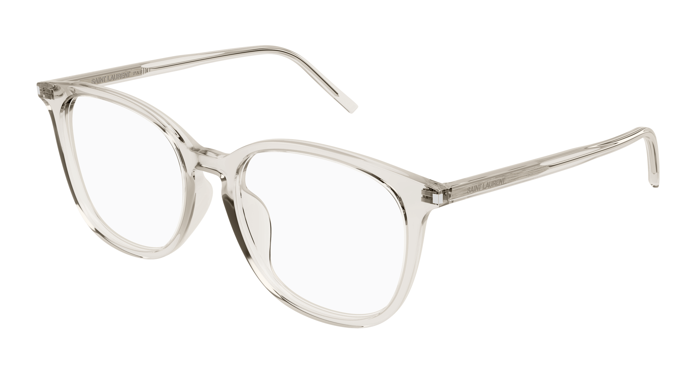 Beige Eyeglasses Saint Laurent 889652517308