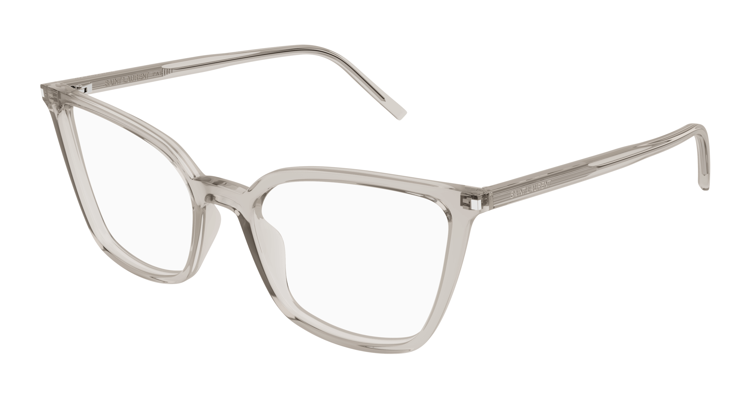 Beige Eyeglasses Saint Laurent 889652487175