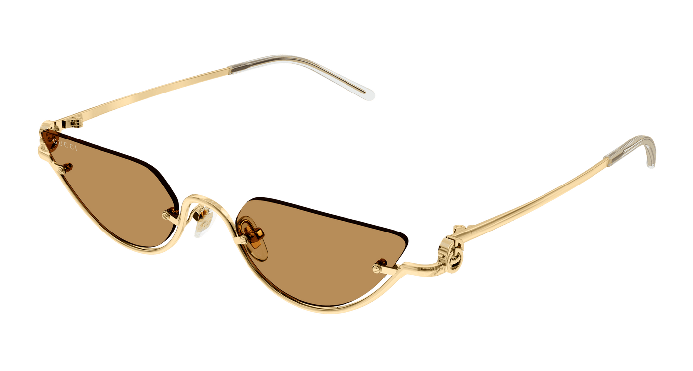 Gold Sunglasses Gucci 889652469287