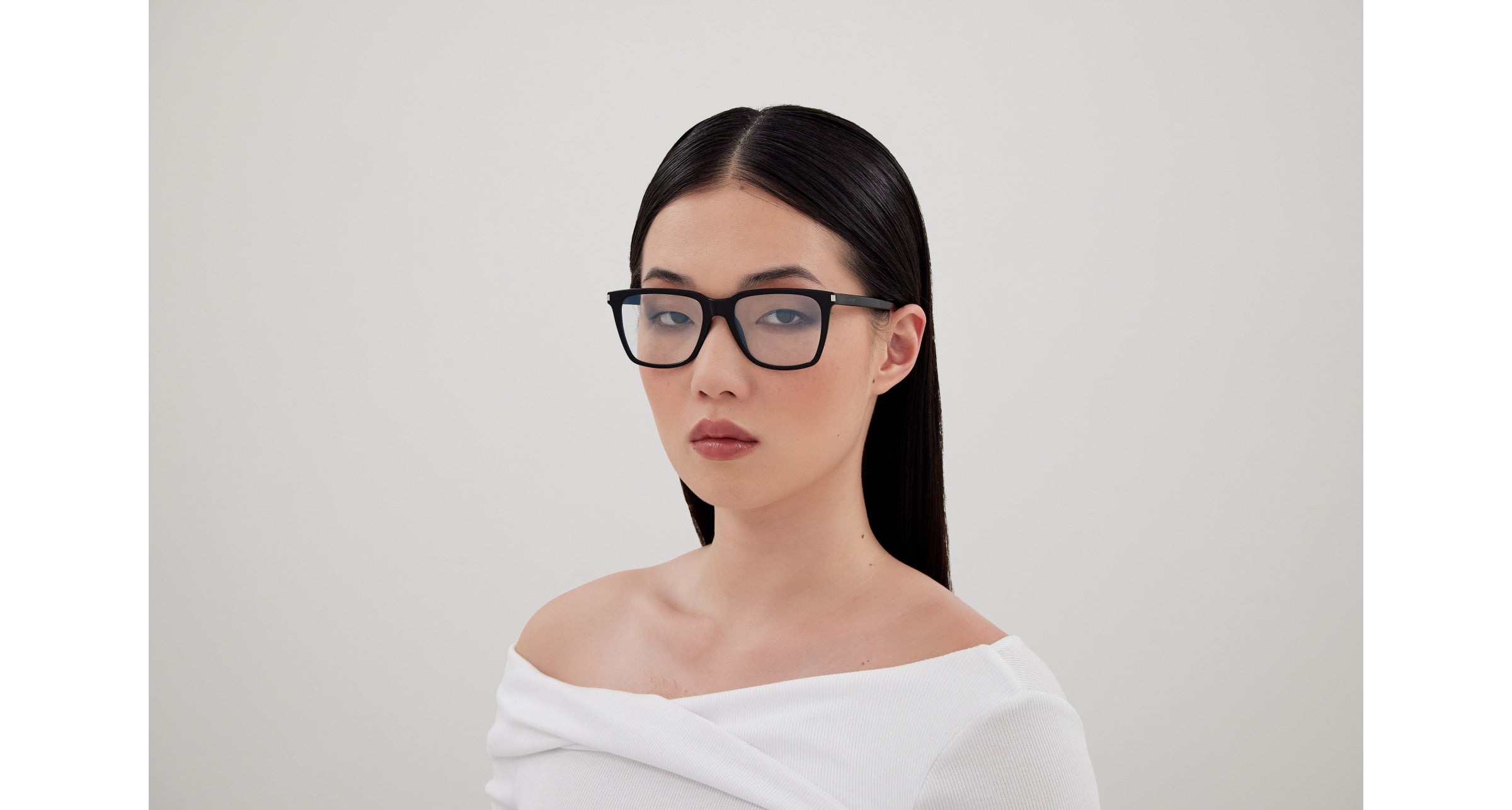 Silver Eyeglasses Saint Laurent 889652555867