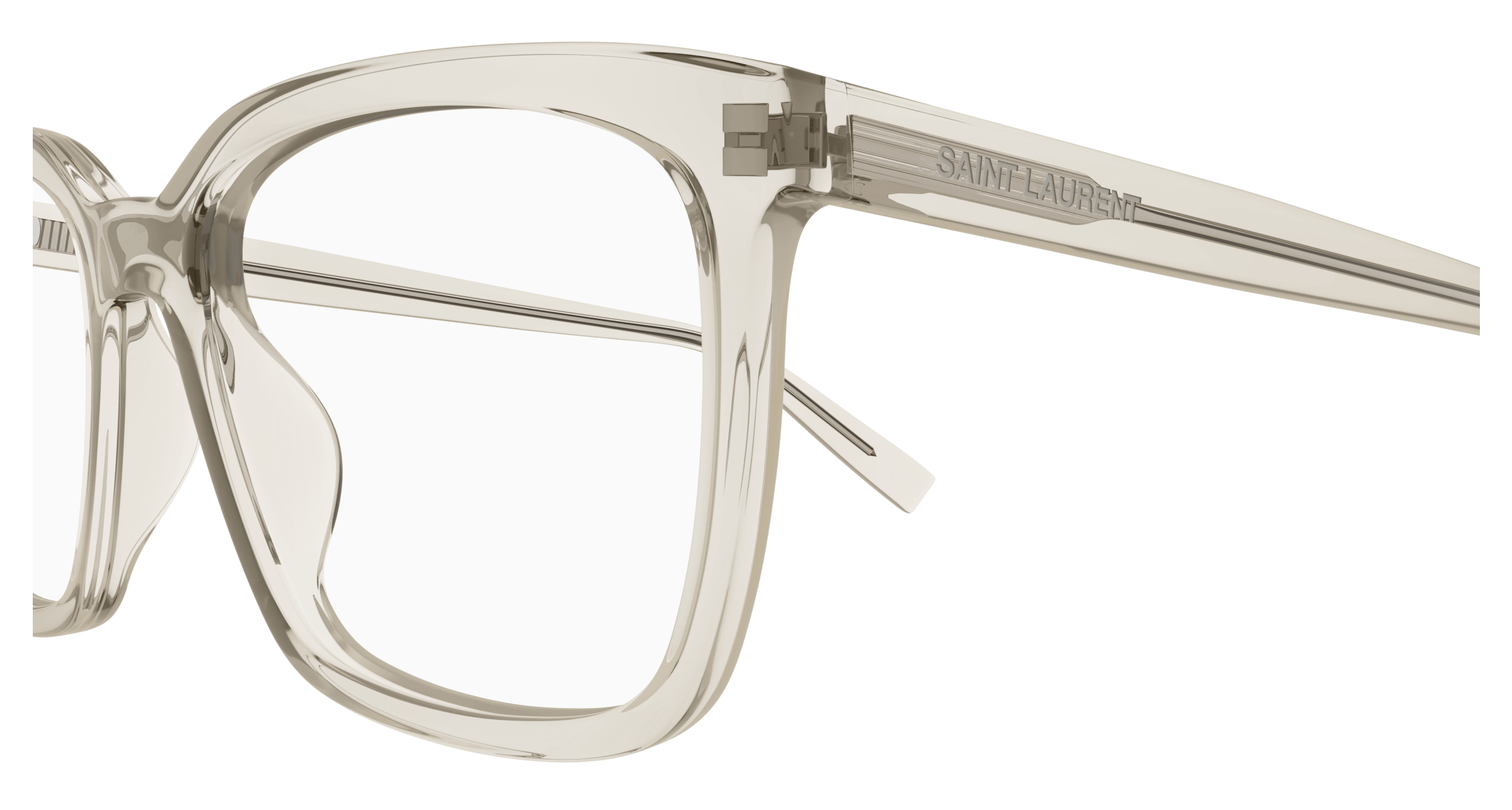 Beige Eyeglasses Saint Laurent 889652489384