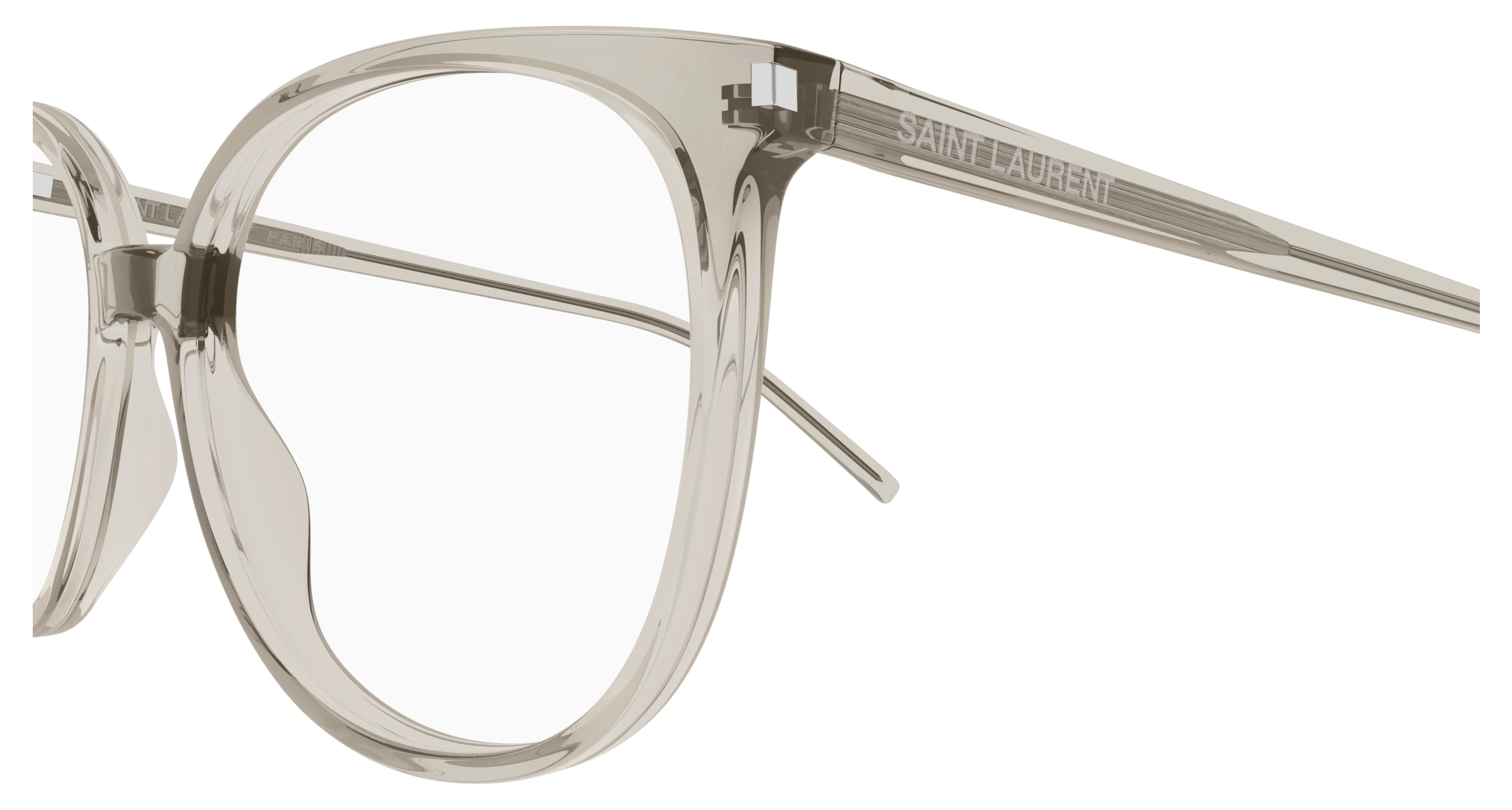 Beige Eyeglasses Saint Laurent 889652488080