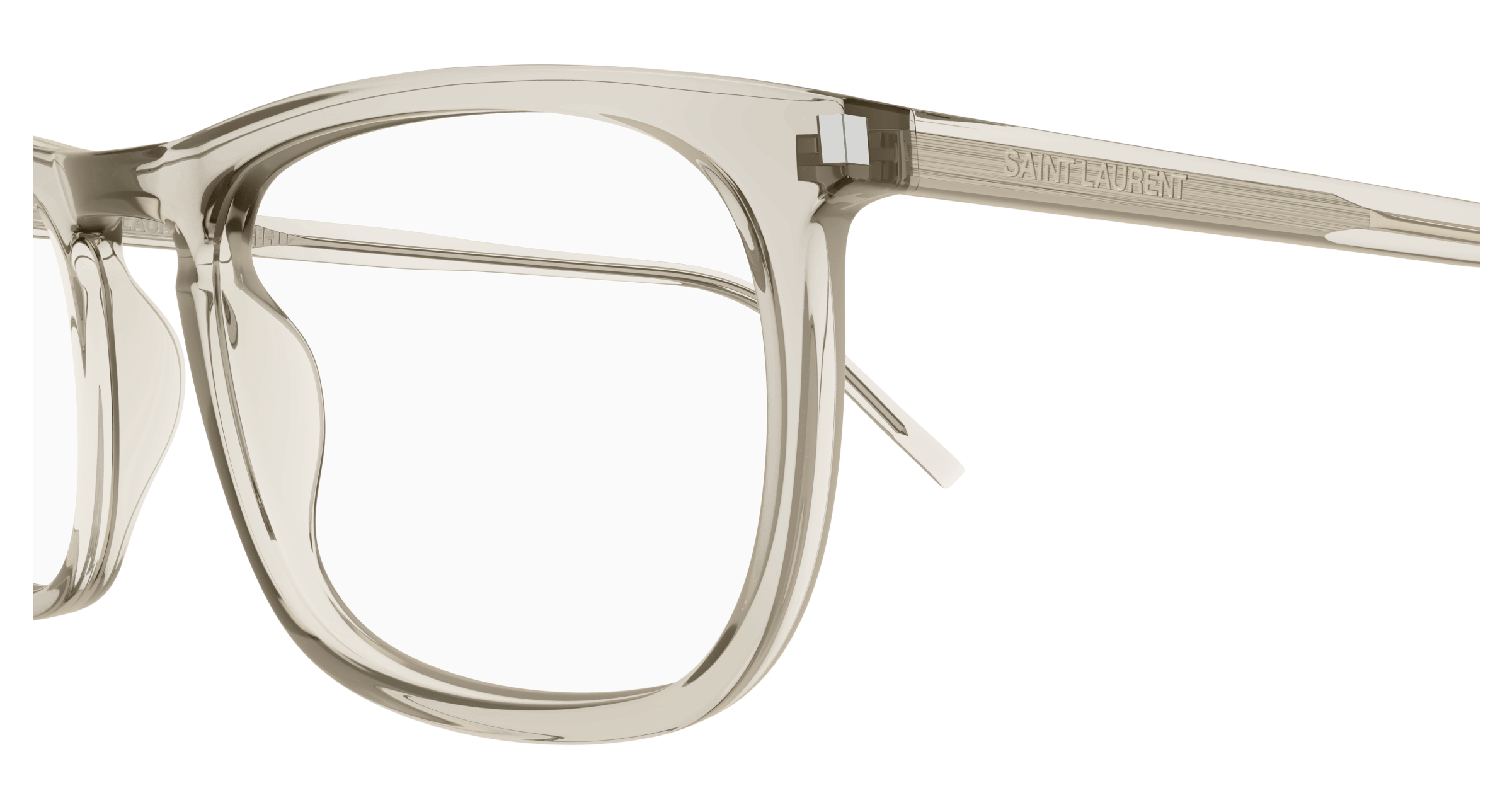 Beige Eyeglasses Saint Laurent 889652487236