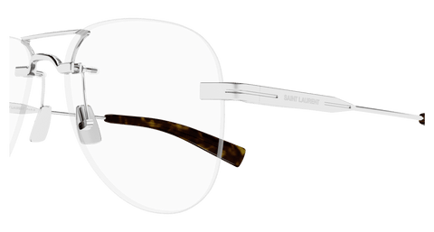 Silver Eyeglasses Saint Laurent 889652521107