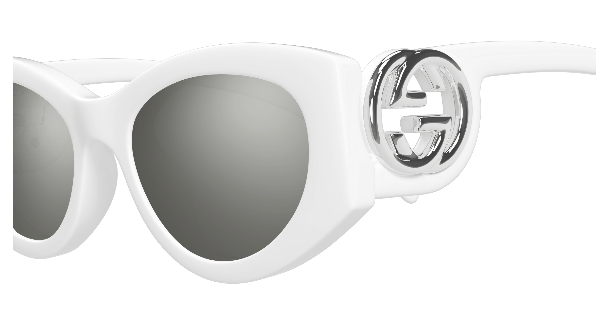 White Sunglasses Gucci 889652499017