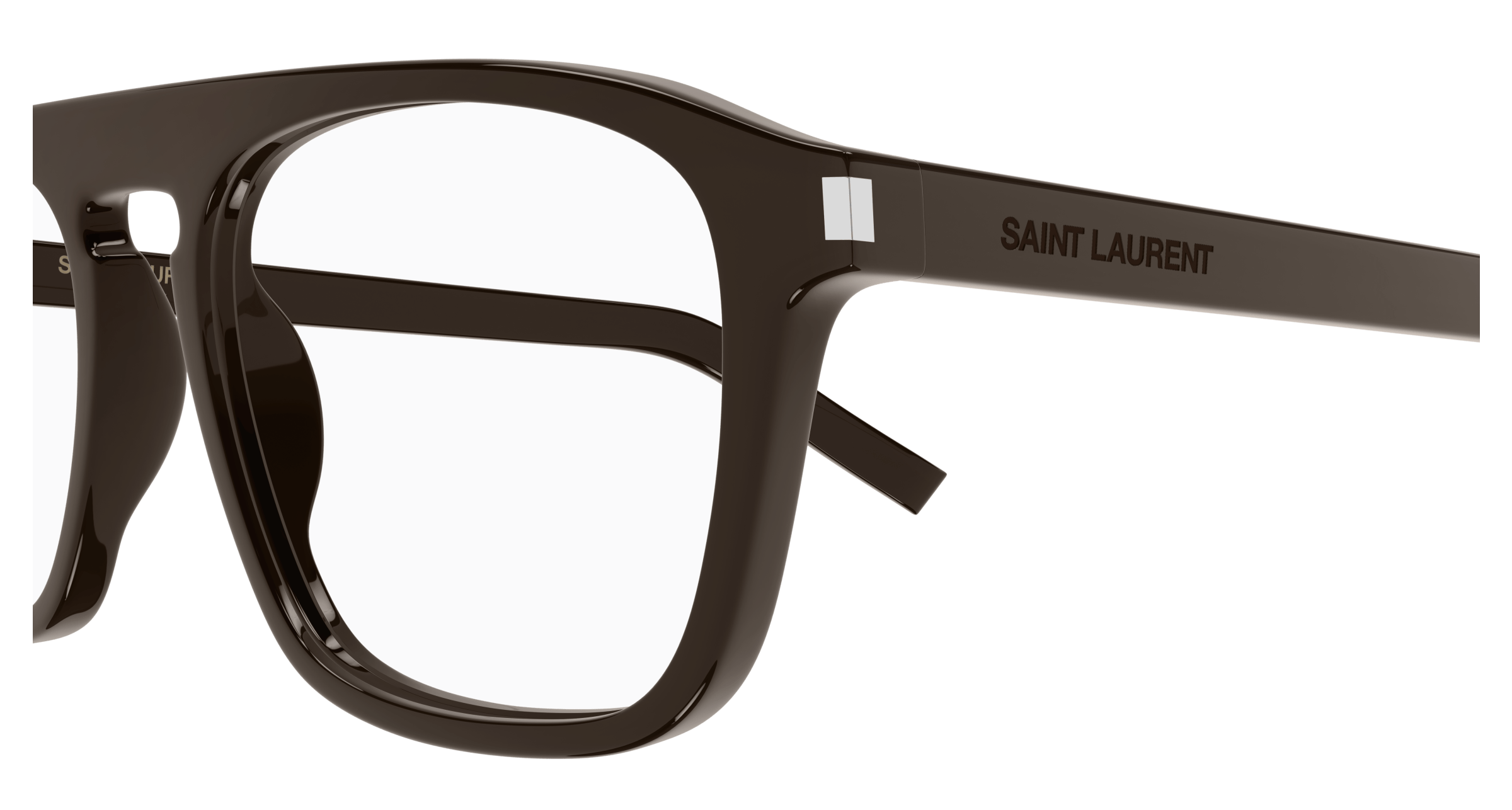 Brown Eyeglasses Saint Laurent 889652520407