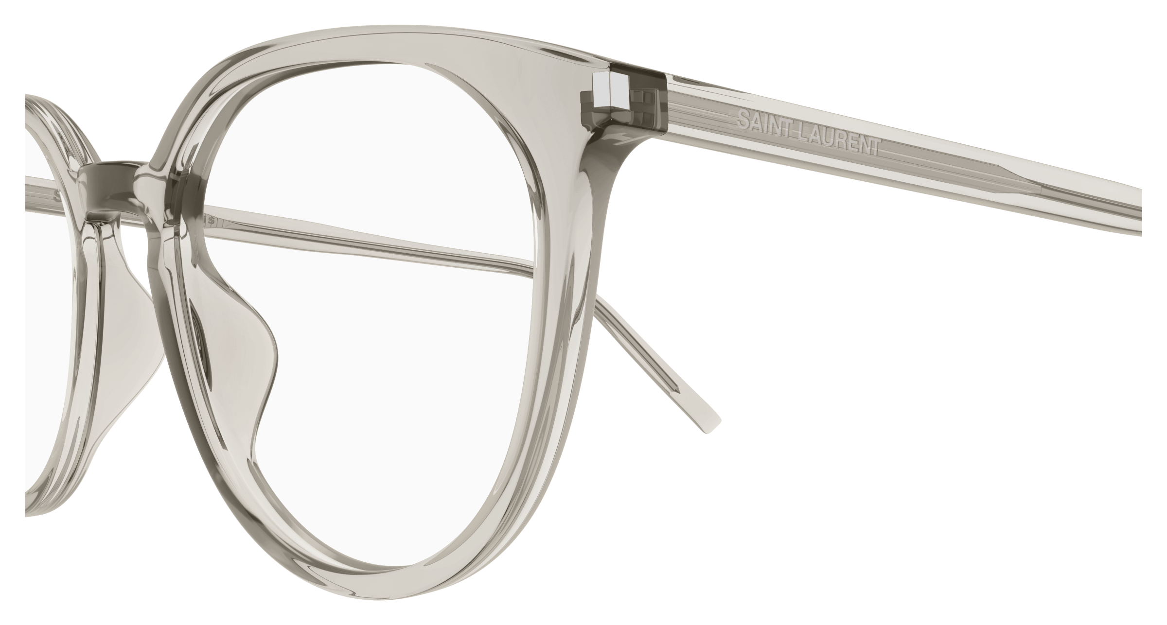 Beige Eyeglasses Saint Laurent 889652487373