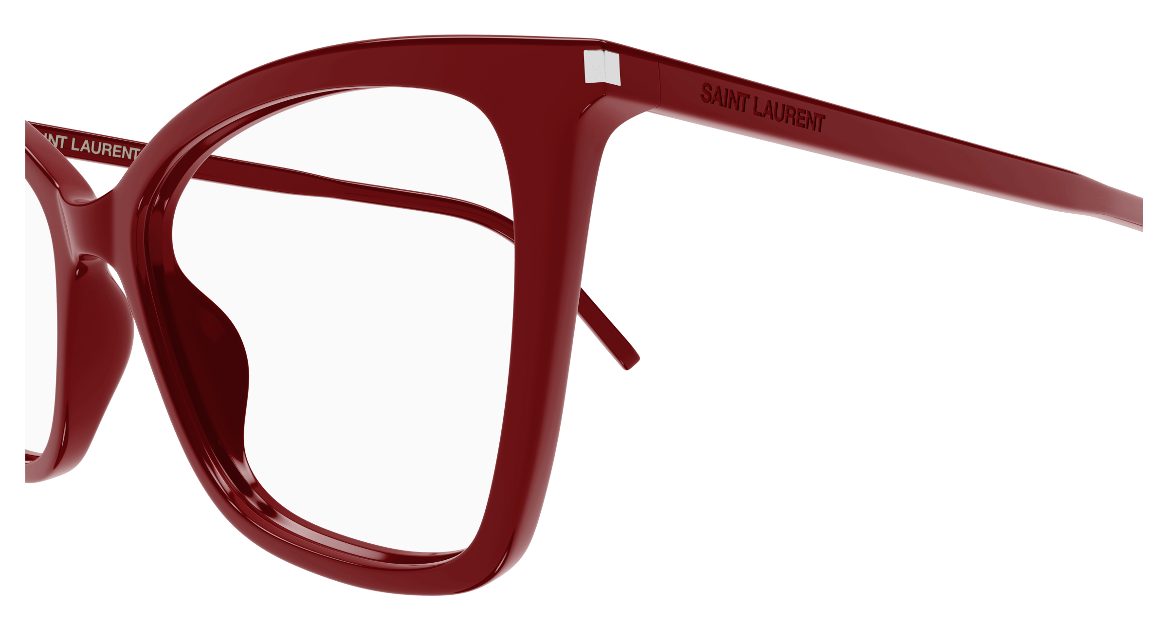 Red Eyeglasses Saint Laurent 889652521985