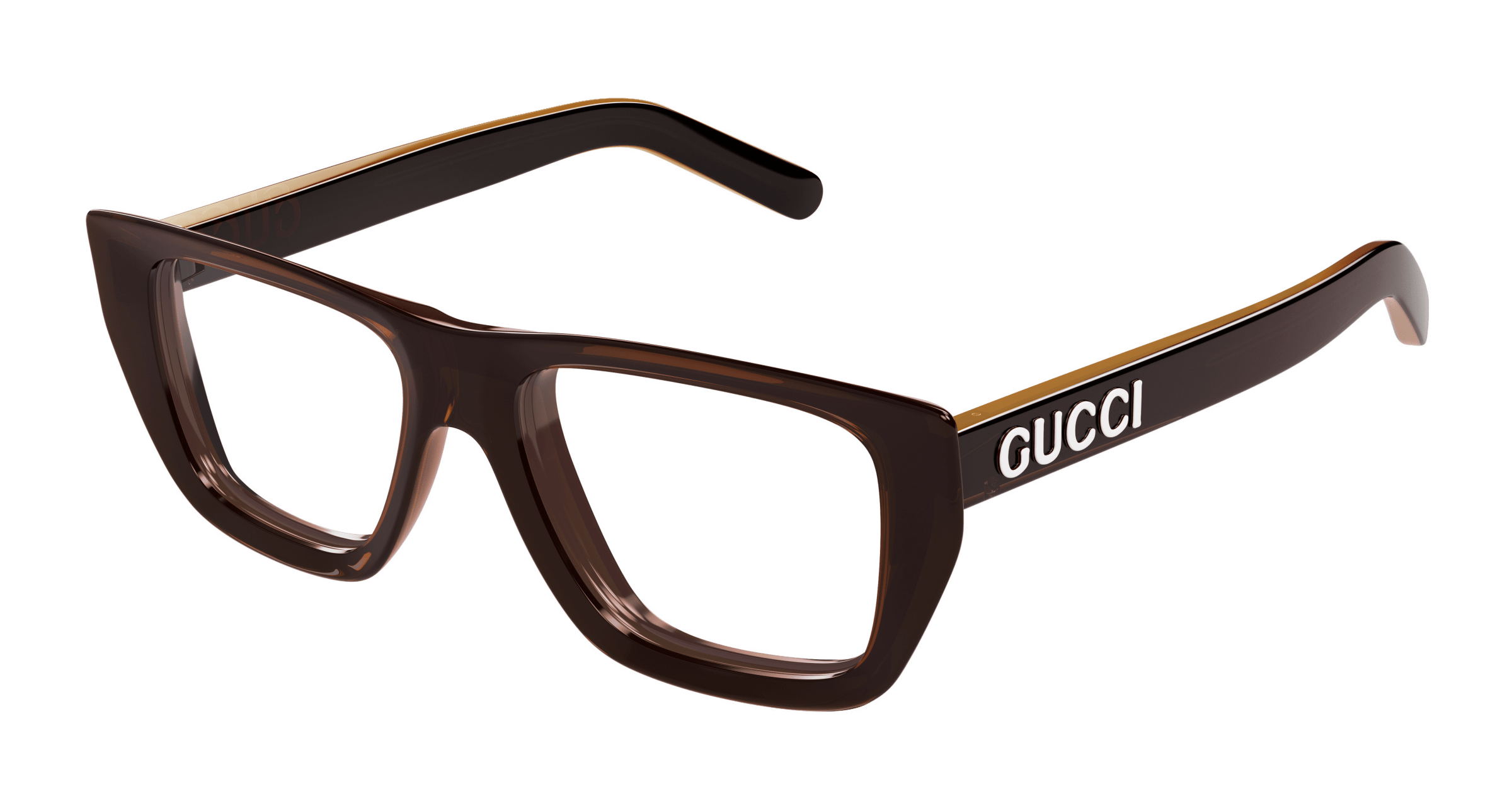 Brown Eyeglasses Gucci 889652500393