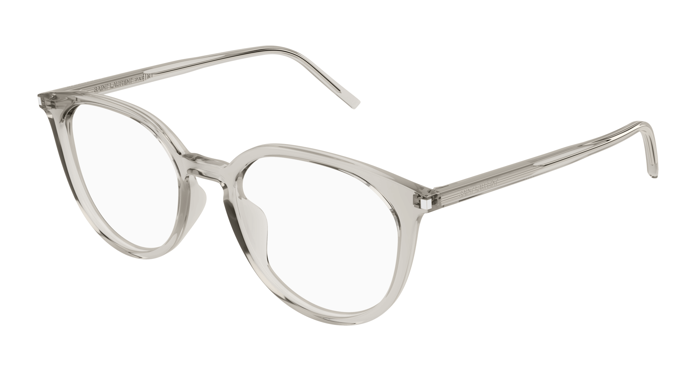 Beige Eyeglasses Saint Laurent 889652487373