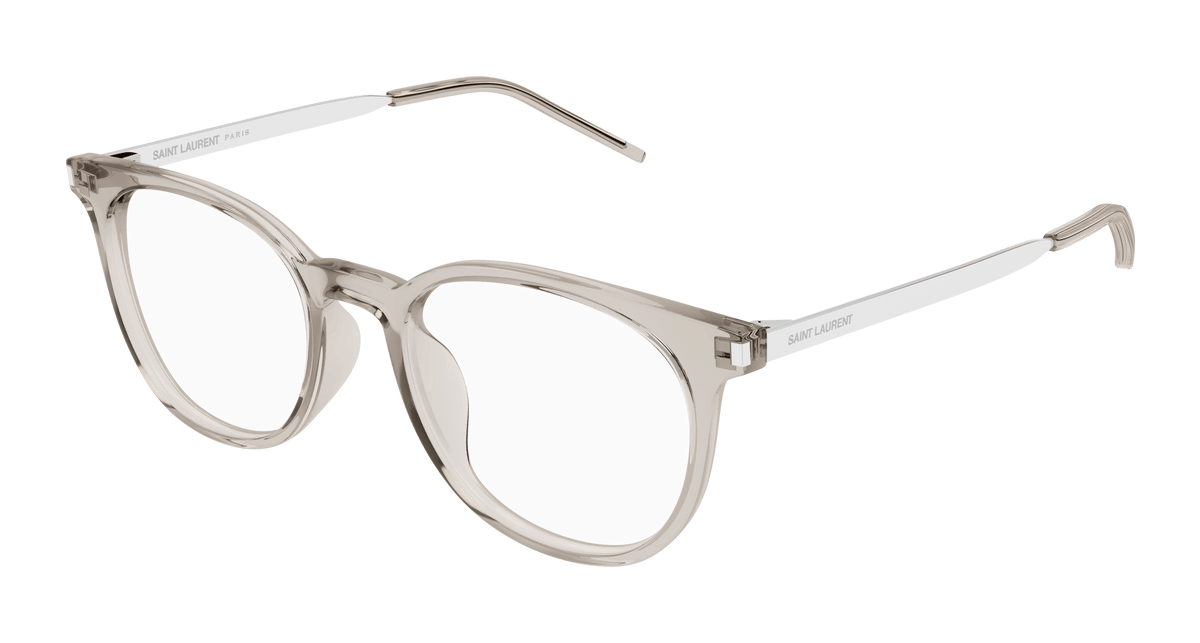 Beige Eyeglasses Saint Laurent 889652487434