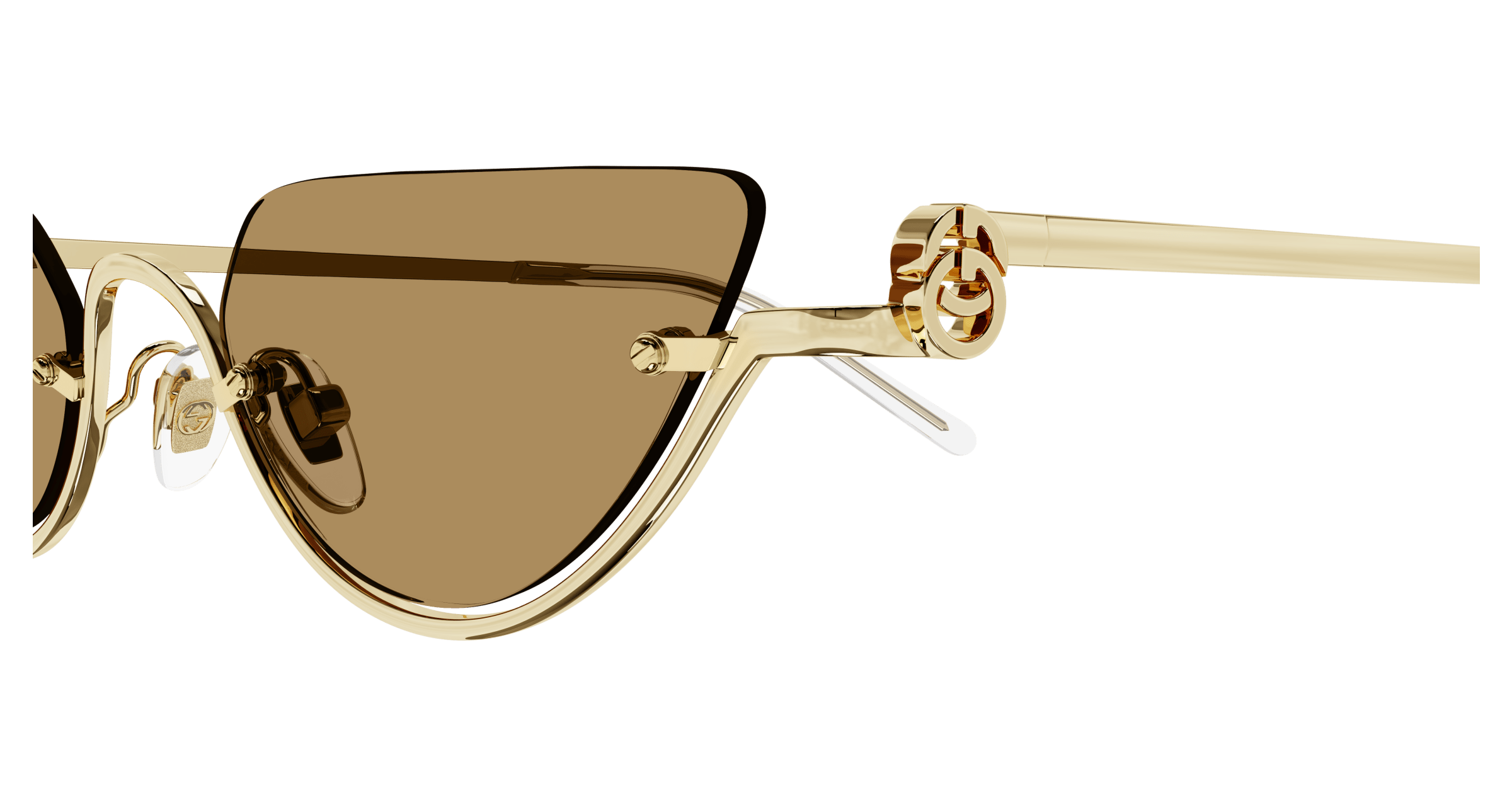 Gold Sunglasses Gucci 889652469287