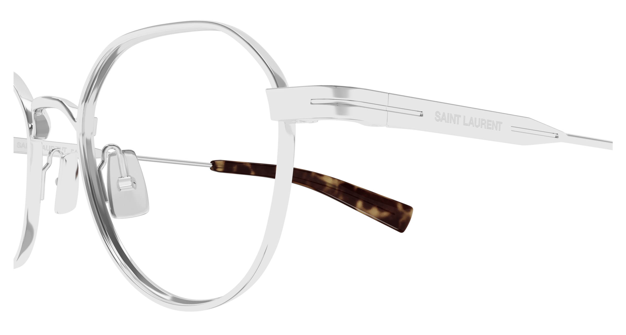 Silver Eyeglasses Saint Laurent 889652516578