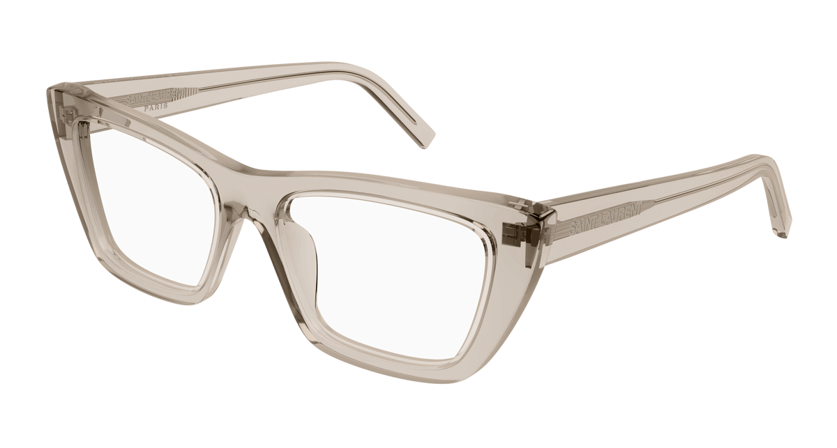 Beige Eyeglasses Saint Laurent 889652488158