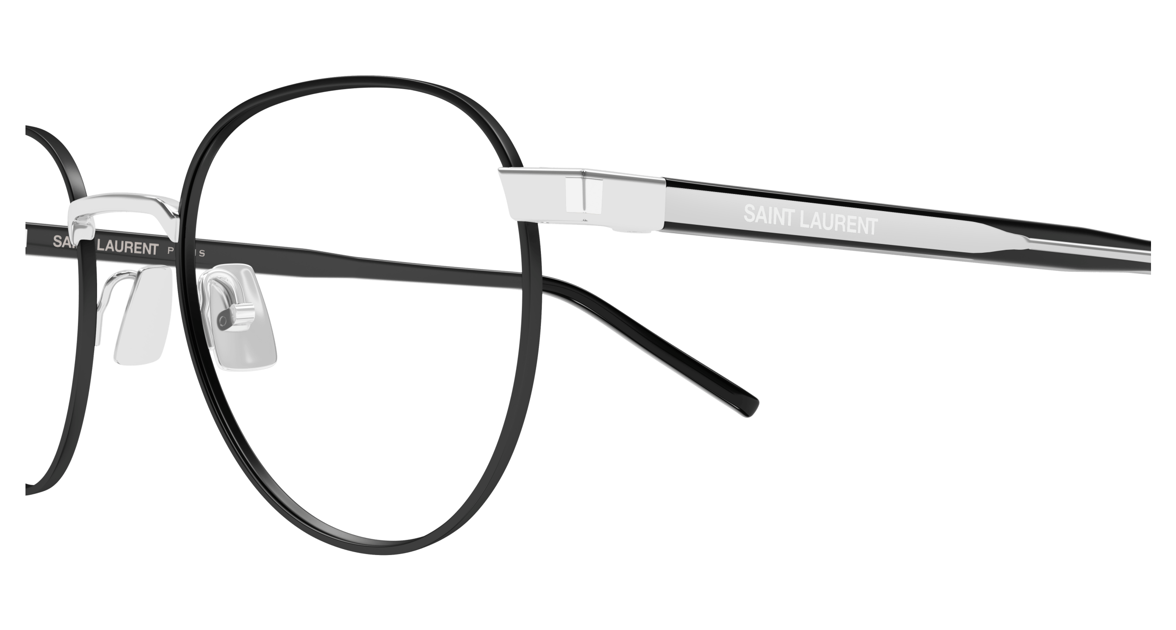 Silver Eyeglasses Saint Laurent 889652555867