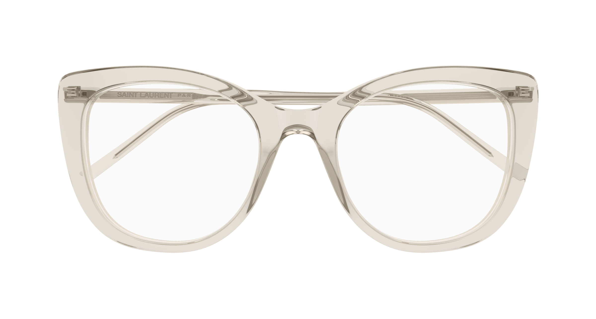 Beige Eyeglasses Saint Laurent 889652555805