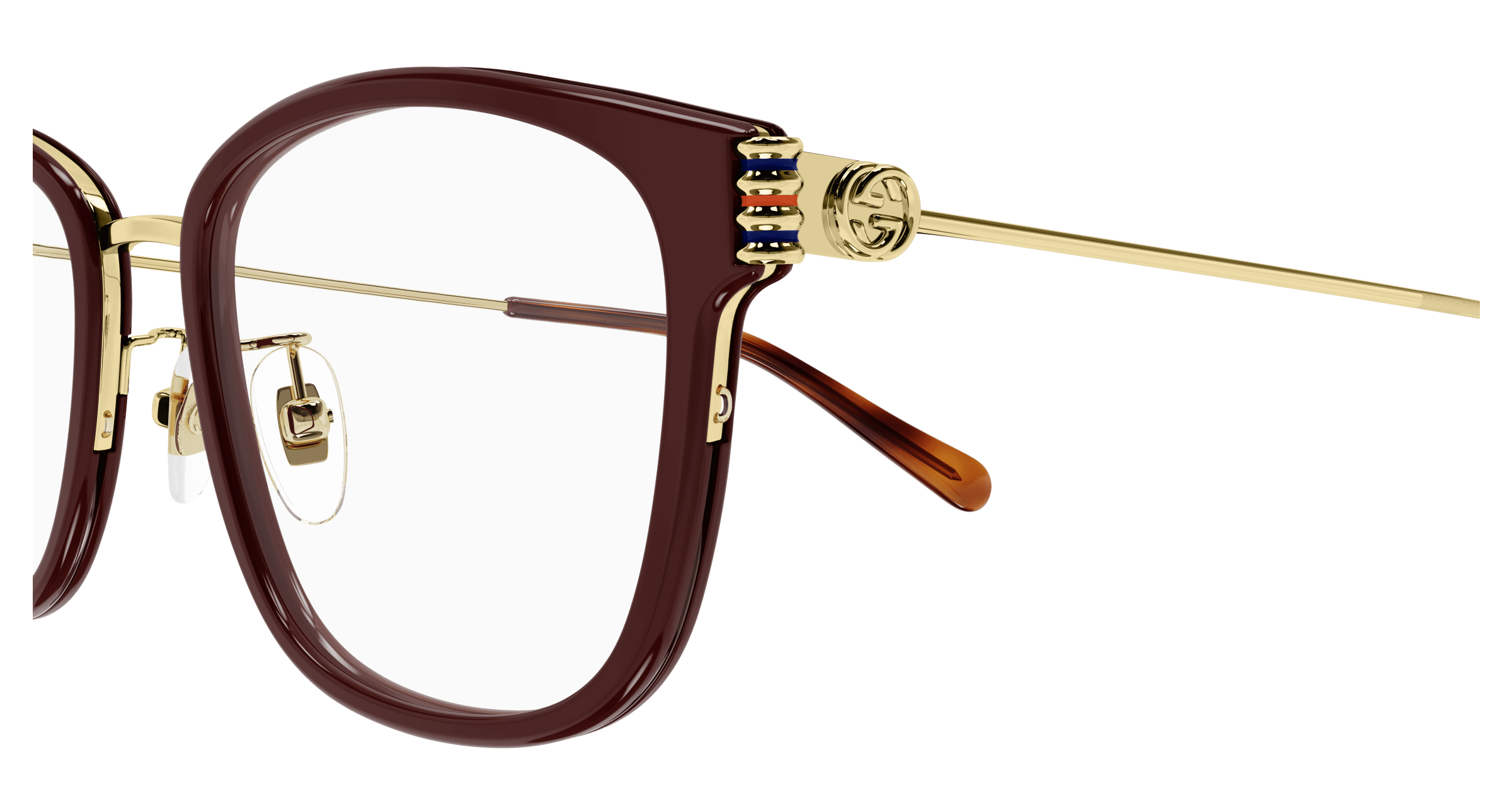 Burgundy Eyeglasses Gucci 889652525440