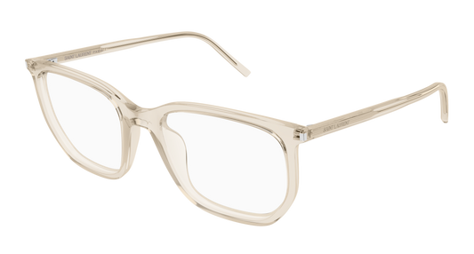 Beige Eyeglasses Saint Laurent 889652561226