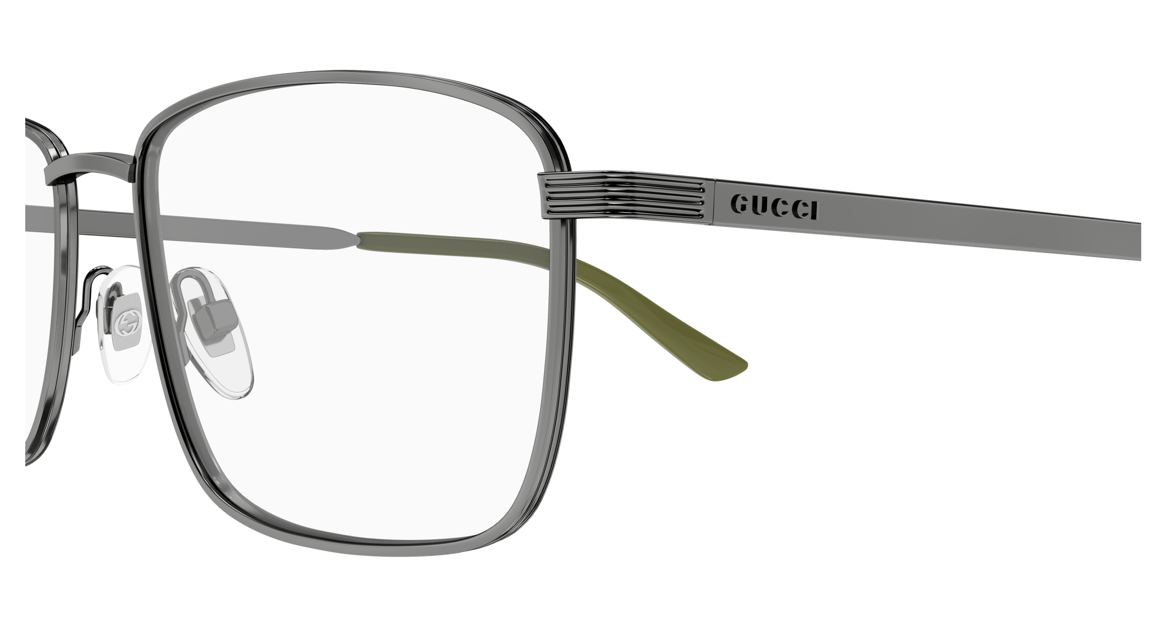 Gunmetal Eyeglasses Gucci 889652530208