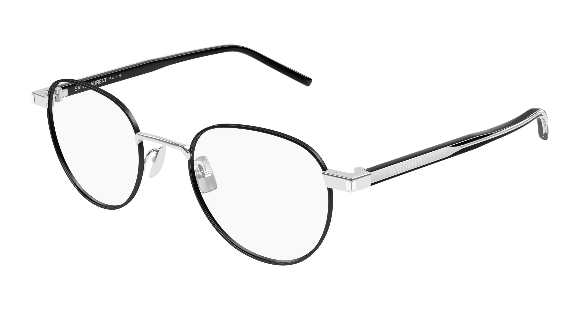 Silver Eyeglasses Saint Laurent 889652555867