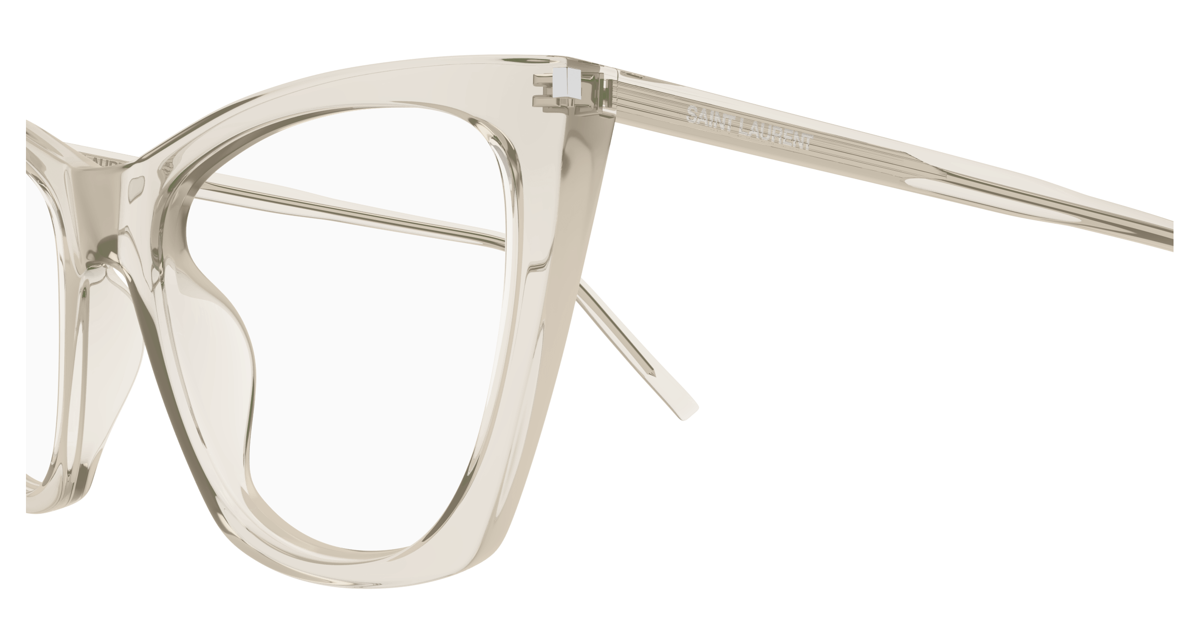 Beige Eyeglasses Saint Laurent 889652561295