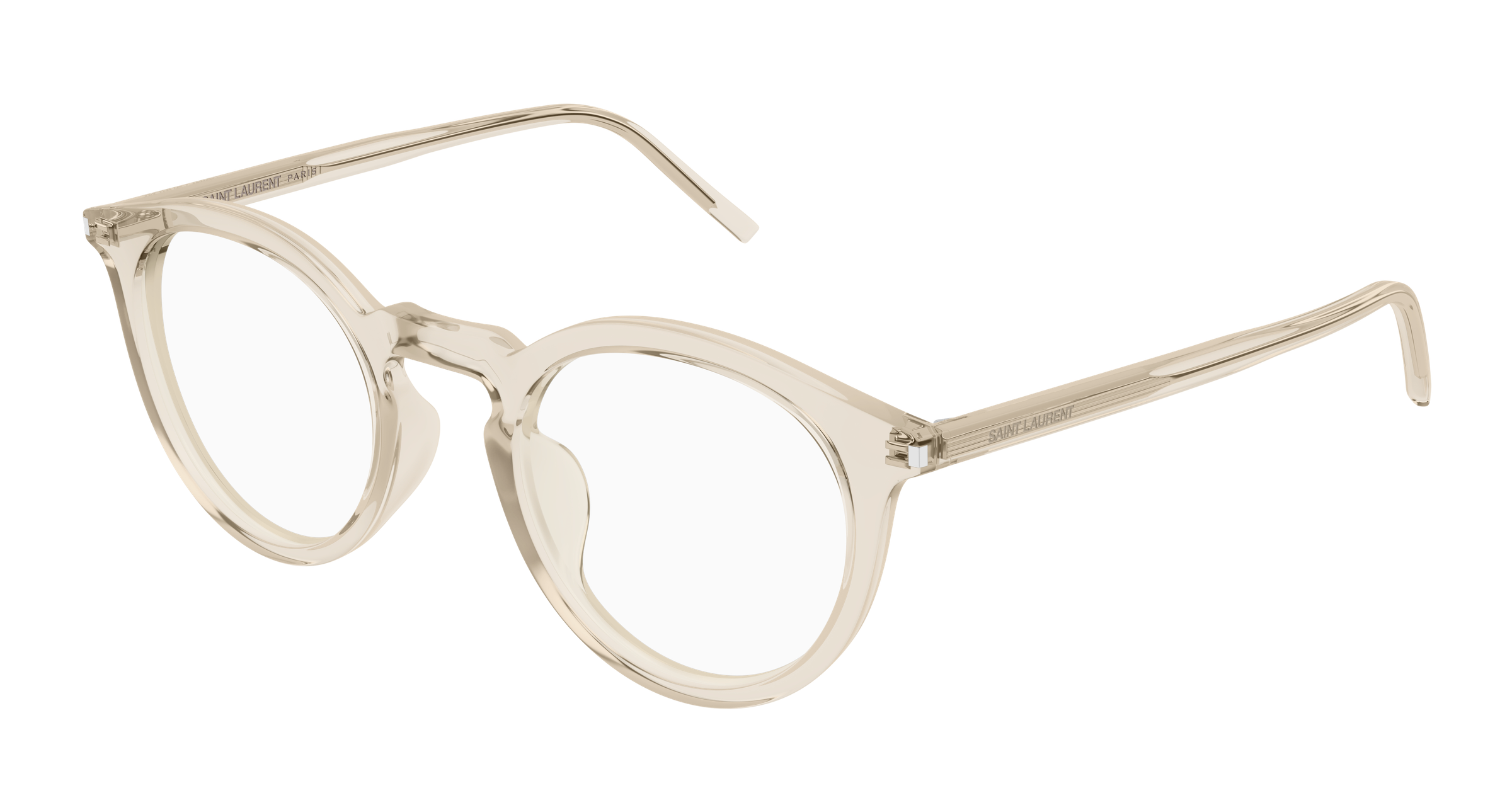 Beige Eyeglasses Saint Laurent 889652556260